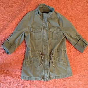 Max Jeans army green Jacket with Drawstring Waist